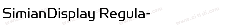 SimianDisplay Regula字体转换